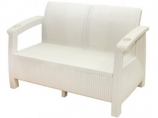 Двухместный диван Yalta Sofa Seаt белый купить в Саранске