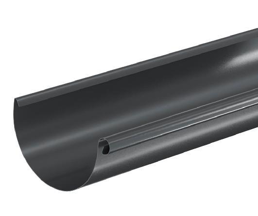 Водосток Aquasistem, система 125x90 - Водосточный желоб 3.00м RAL 7024 Тёмно-серый купить в Саранске