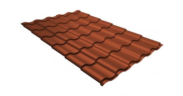 Металлочерепица кредо GL 0,5 GreenСoat Pural RR 750 кирпично-красный (RAL 8004 терракота) купить в Саранске