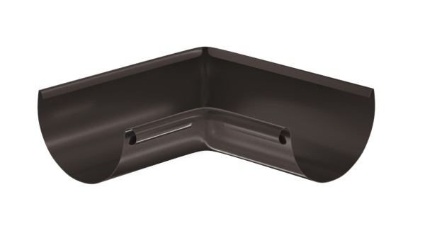 Водосток Aquasistem, система 125x90 - Угол желоба, внутренний 90° RR 32 Тёмно-Коричневый купить в Саранске