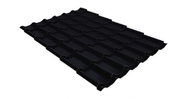 Металлочерепица классик GL 0,5 Velur20 RAL 9005 черный купить в Саранске