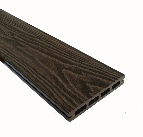 Террасная доска из ДПК Terrapol Смарт 3D Пустотелая с пазом Венге Соренто купить в Саранске