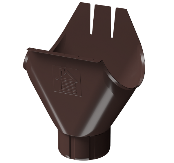 Воронка желоба D125 Döcke STAL PREMIUM Шоколад, (RAL 8019) купить в Саранске