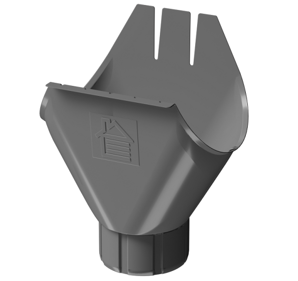 Воронка желоба D125 Döcke STAL PREMIUM Графит, (RAL 7024) купить в Саранске