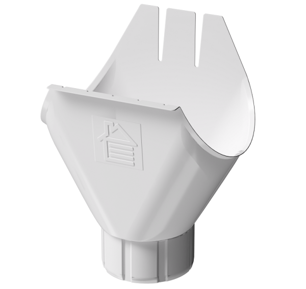 Воронка желоба D125 Döcke STAL PREMIUM Пломбир, (RAL 9010) купить в Саранске