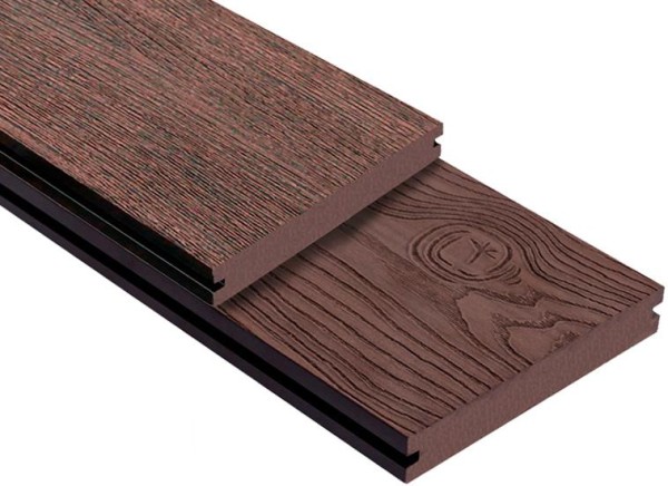 Террасная доска ДПК Outdoor 3D полнотелая STORM/OCEAN BROWN коричневая микс купить в Саранске