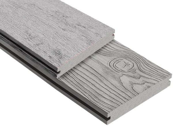 Террасная доска ДПК Outdoor 3D полнотелая STORM/OCEAN GREY серая микс купить в Саранске