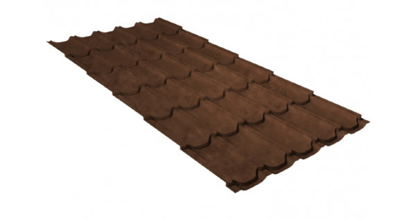Металлочерепица квинта плюс 0,45 Safari Twincolor Brown купить в Саранске