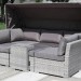 Диван-Трансформер AFINA плетеный из иск. ротанга AFM-320G Grey купить в Саранске