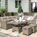 Комплект мебели AFINA плетеной из иск. ротанга AFM-307B Beige купить в Саранске
