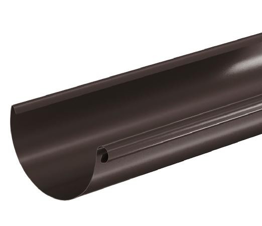 Водосток Aquasistem, система 125x90 - Водосточный желоб 3.00м RR 32 Тёмно Коричневый купить в Саранске