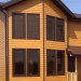 Фиброцементный сайдинг Latonit Красное дерево (RAL 8001/8008) купить в Саранске