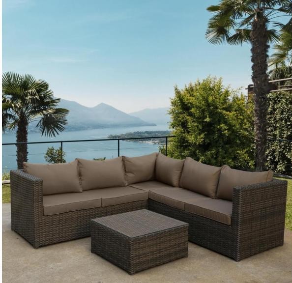 Комплект мебели AFINA плетеной из иск. ротанга YR825A Brown/Beige купить в Саранске