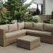 Комплект мебели AFINA плетеной из иск. ротанга YR825B Beige купить в Саранске