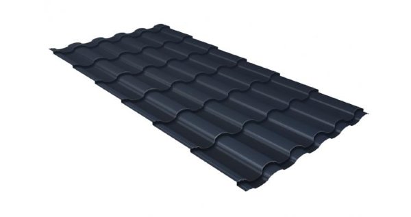 Металлочерепица кредо 0,5 Satin RAL 7024 мокрый асфальт купить в Саранске