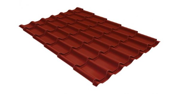 Металлочерепица классик 0,5 Satin RAL 3009 оксидно-красный купить в Саранске