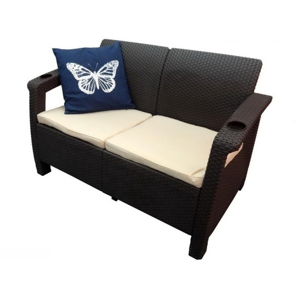 Двухместный диван Yalta Sofa Seаt венге купить в Саранске