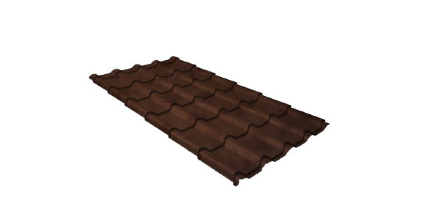 Металлочерепица камея 0,45 Safari Twincolor Brown купить в Саранске