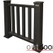Ограждение из ДПК Outdoor Классик 3D STORM чёрный купить в Саранске