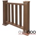 Ограждение из ДПК Outdoor Классик 3D STORM коричневый микс купить в Саранске