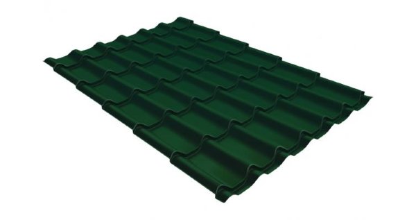 Металлочерепица классик 0,5 Satin RAL 6005 зеленый мох купить в Саранске