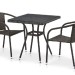 Комплект плетеной мебели AFINA из иск. ротанга T282BNT/Y137C-W53 Brown 2Pcs купить в Саранске