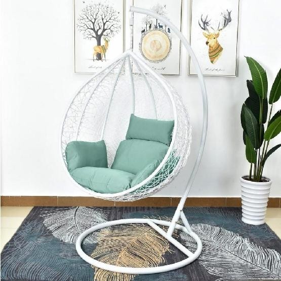 Кресло Подвесное из искусственного ротанга AFM-168A-L White/Green купить в Саранске