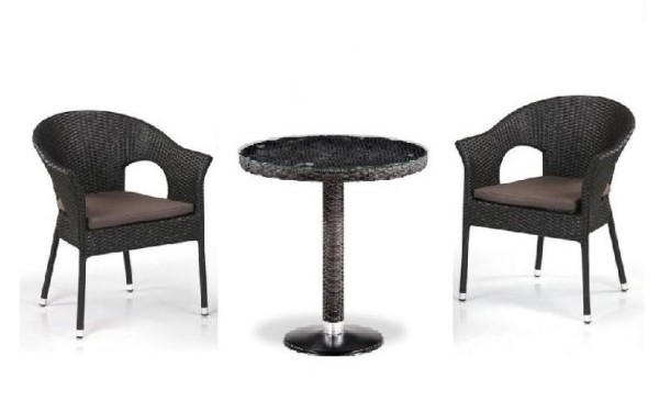 Комплект плетеной мебели AFINA из иск. ротанга T601/Y79A-W53 Brown 2Pcs купить в Саранске