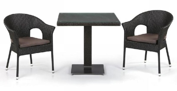 Комплект плетеной мебели AFINA из иск. ротанга T605SWT/Y79A-W53 Brown 2Pcs купить в Саранске