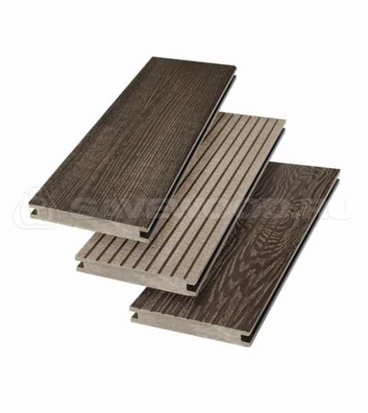 Террасная доска SW Fraxinus (R) полнотелая «SaveWood» Темно-коричневый купить в Саранске