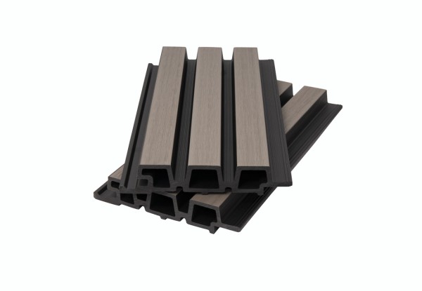 Фасадная панель брусковая двухцветная co-extrusion, snow mix купить в Саранске