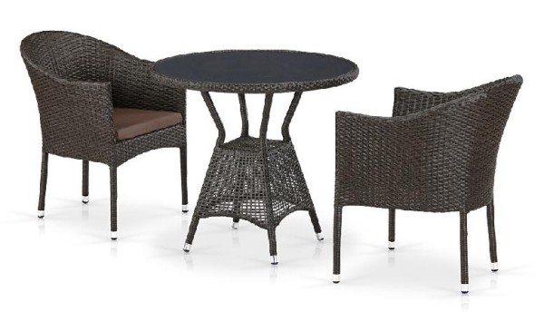 Комплект плетеной мебели AFINA из иск. ротанга T707ANS/Y350-W53 Brown 2Pcs купить в Саранске