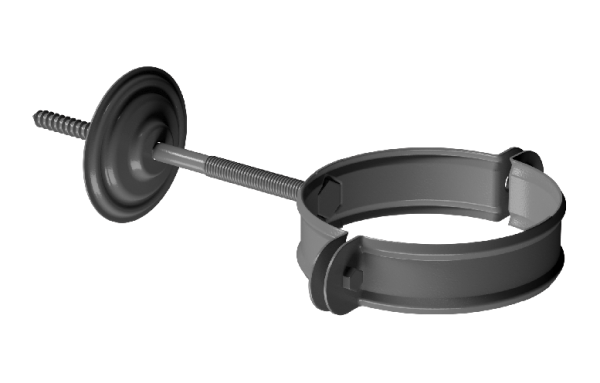 Хомут трубы D90 Döcke STAL PREMIUM Графит, (RAL 7024) купить в Саранске