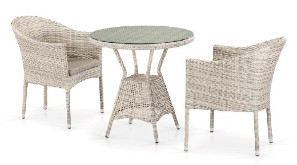 Комплект плетеной мебели AFINA из иск. ротанга T705ANT/Y350-W85 Latte 2Pcs купить в Саранске