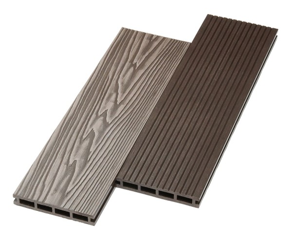 Террасная доска ДПК NanoWood двусторонняя New 3D тиснение + вельвет Венге купить в Саранске