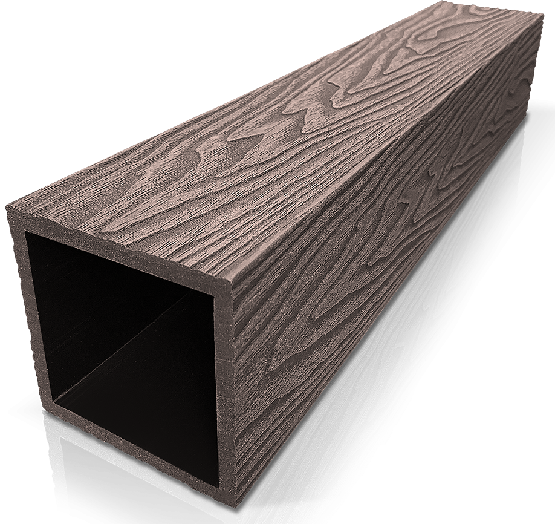 Столб ДПК 3D GardenParkett фактура дерева Венге купить в Саранске