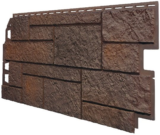 Фасадная панель VOX Sandstone (Сандстоун) темно коричневый купить в Саранске