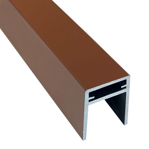 П-профиль Алюминиевый EasyDecking 35x25 Коричневый купить в Саранске