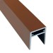 П-профиль Алюминиевый EasyDecking 35x25 Коричневый купить в Саранске