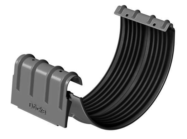 Соединитель желобов D125 Döcke STAL PREMIUM Графит, (RAL 7024) купить в Саранске