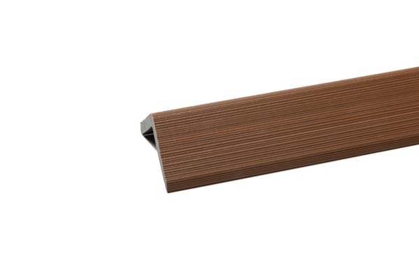 Уголок торцевой Ecodecking Скай коэкструзия 45х45х3000 Тик купить в Саранске